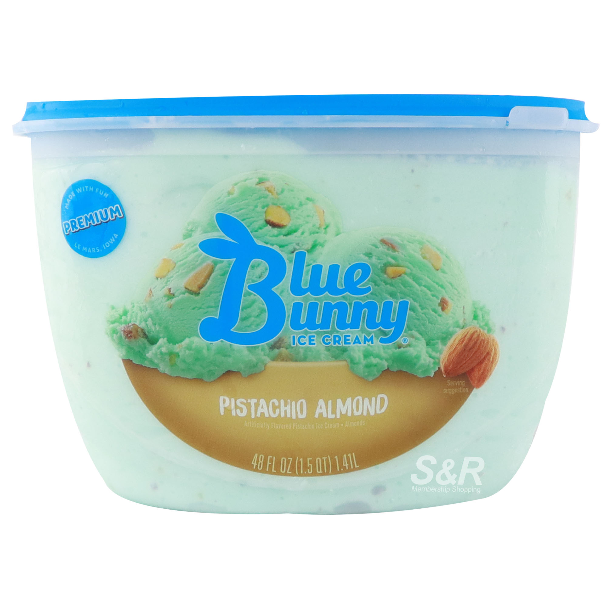 Blue Bunny Ice Cream Pistachio Almond 1.41L
